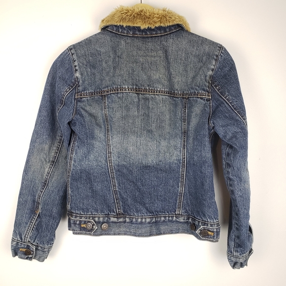 GAP Denim Jacket with Faux Fur - Picture 2 of 4
